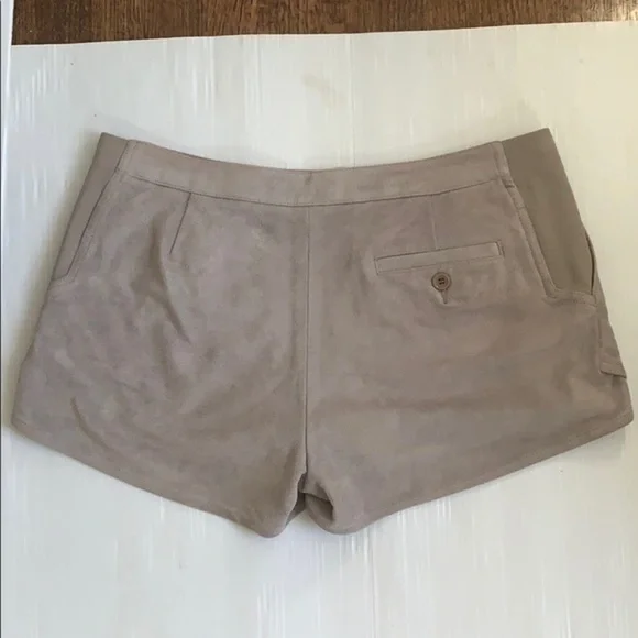 BCBG Maxazria Phillipa faux suede shorts. Medium